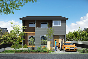 羽村市の注文住宅の外観デザイン「Natural」